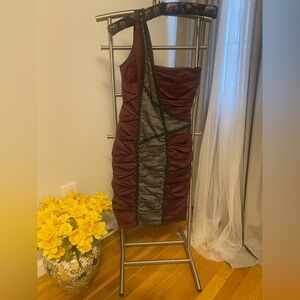 Nicole Miller one shoulder new with tags cocktail dress